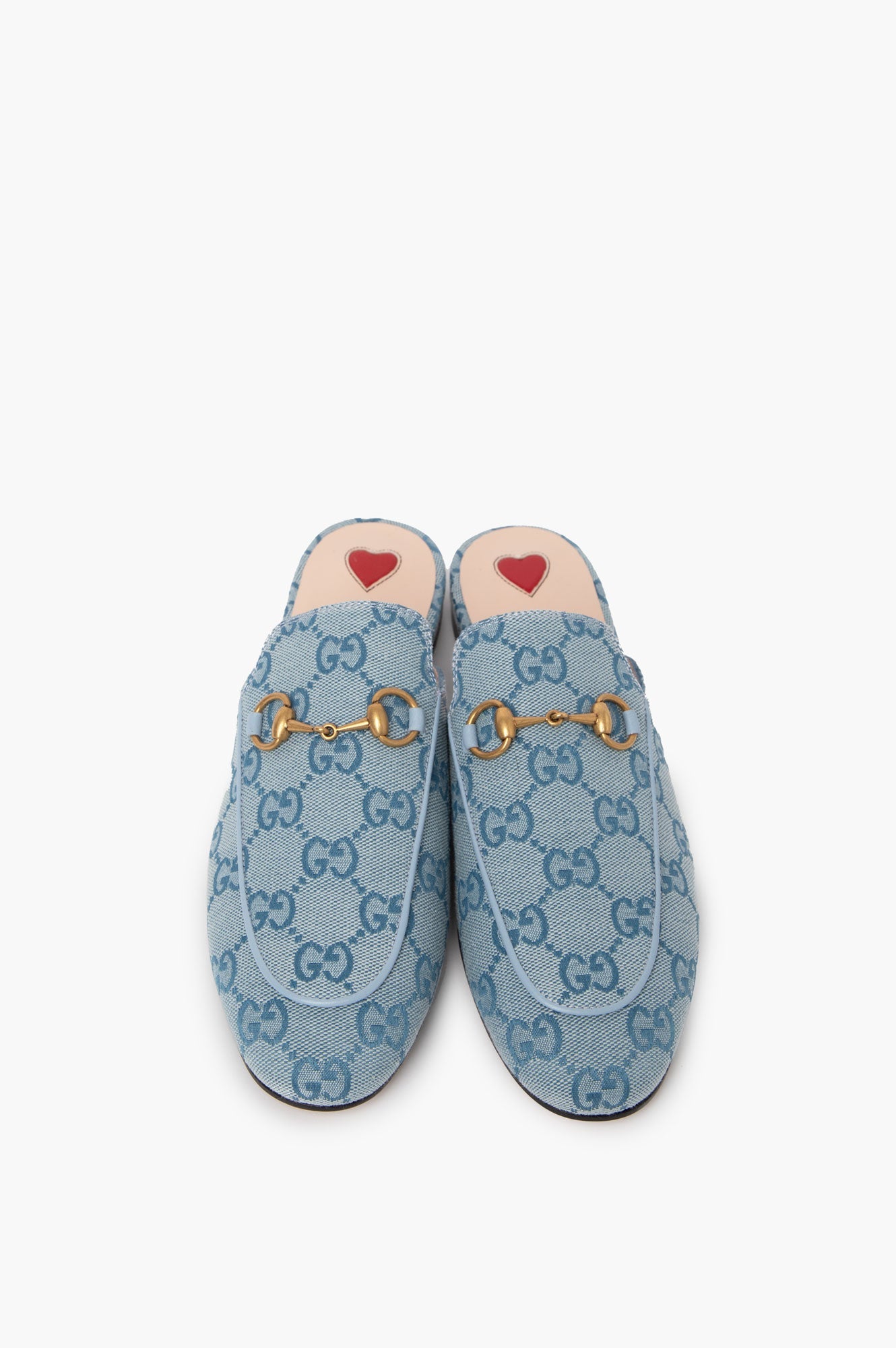 Gucci Blue Monogram Loafer Size 36