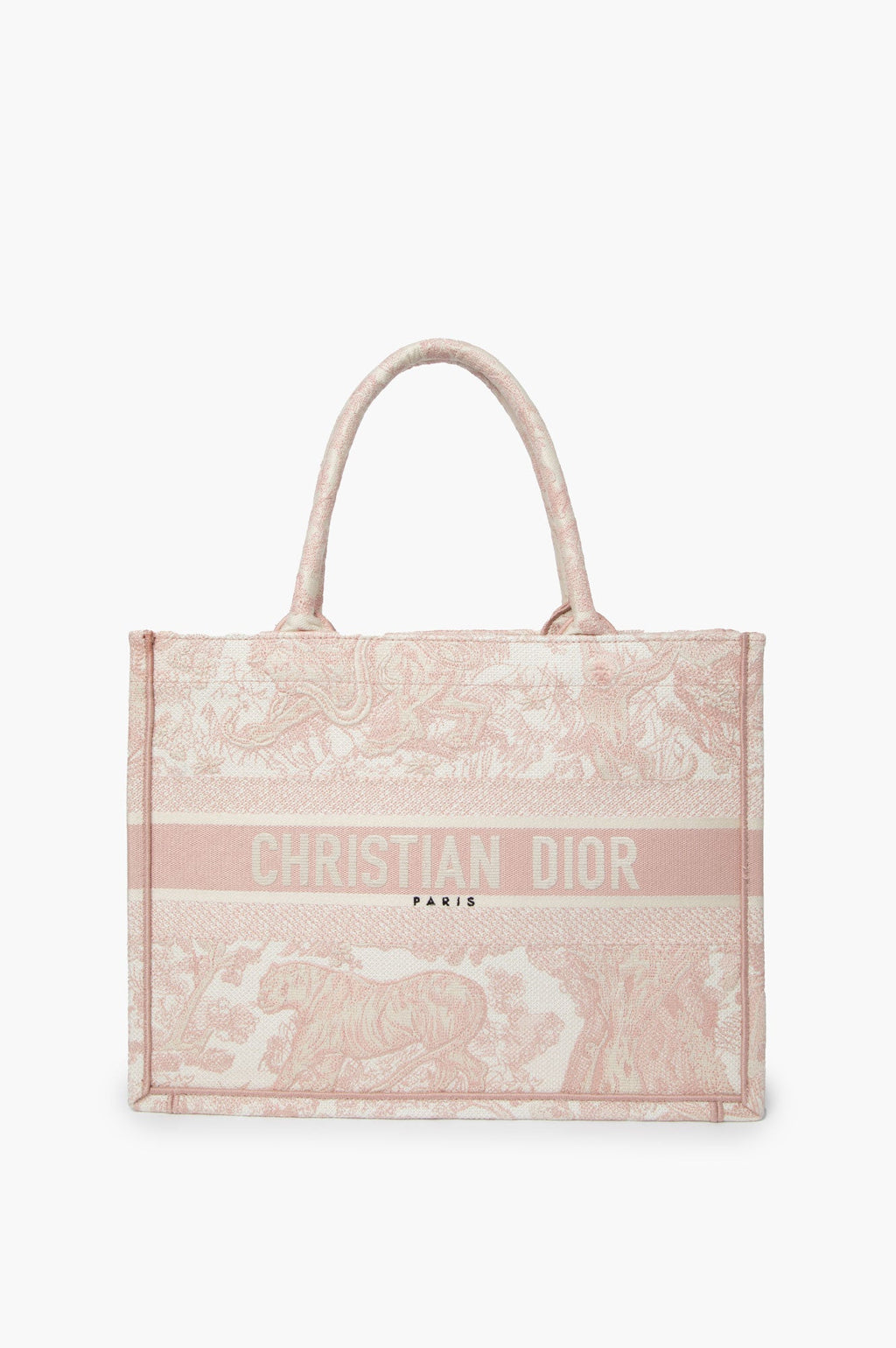 Christian Dior Pink Medium Book Tote Bag