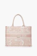 Christian Dior Pink Medium Book Tote Bag