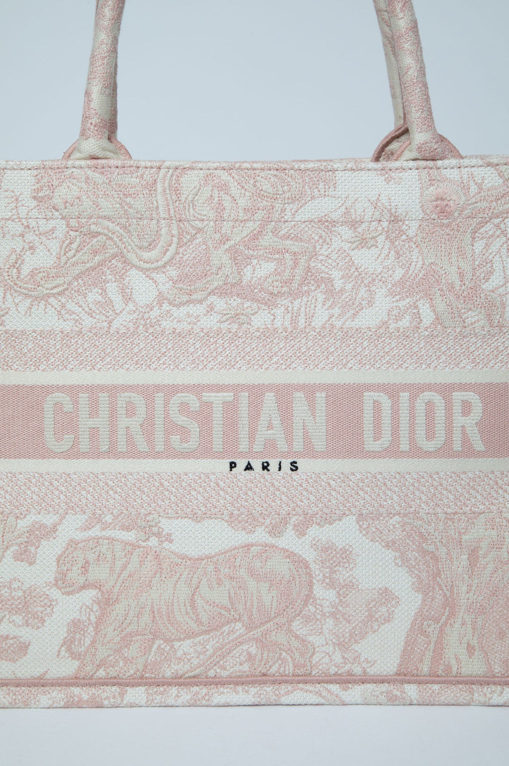 Christian Dior Pink Medium Book Tote Bag