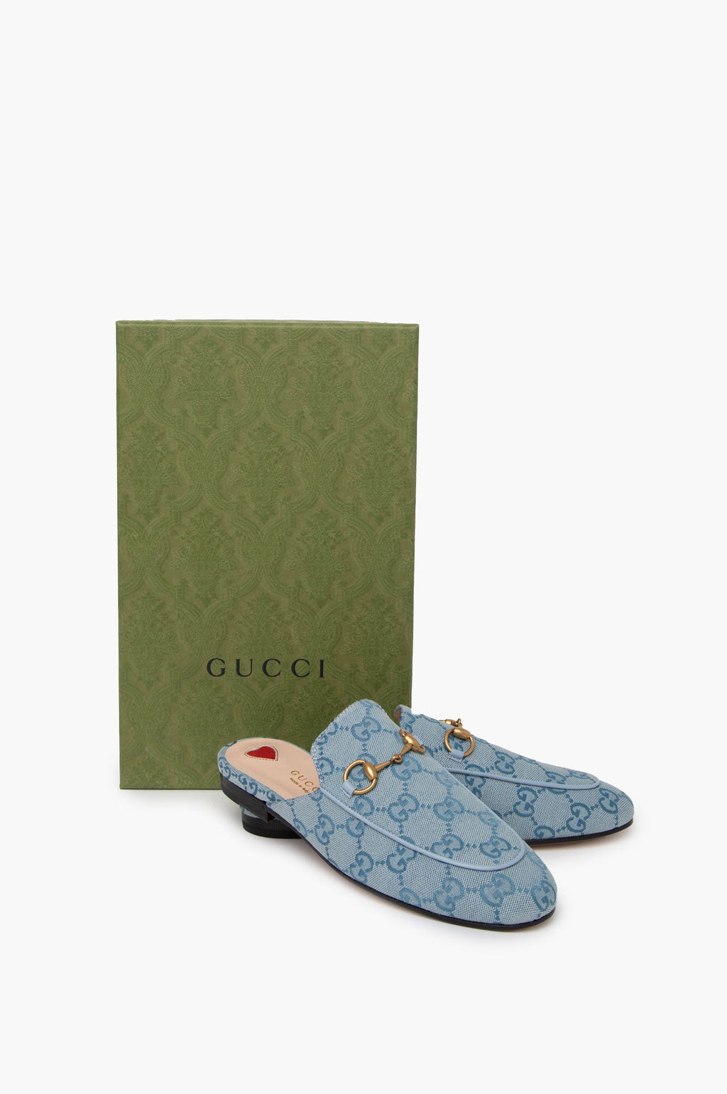 Gucci Blue Monogram Loafer Size 36