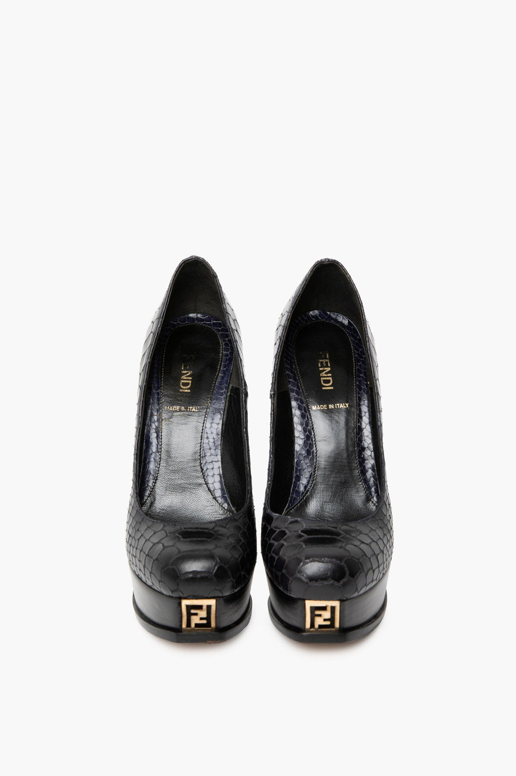 Fendi Serpentinite Print High Heel Pumps Size 36