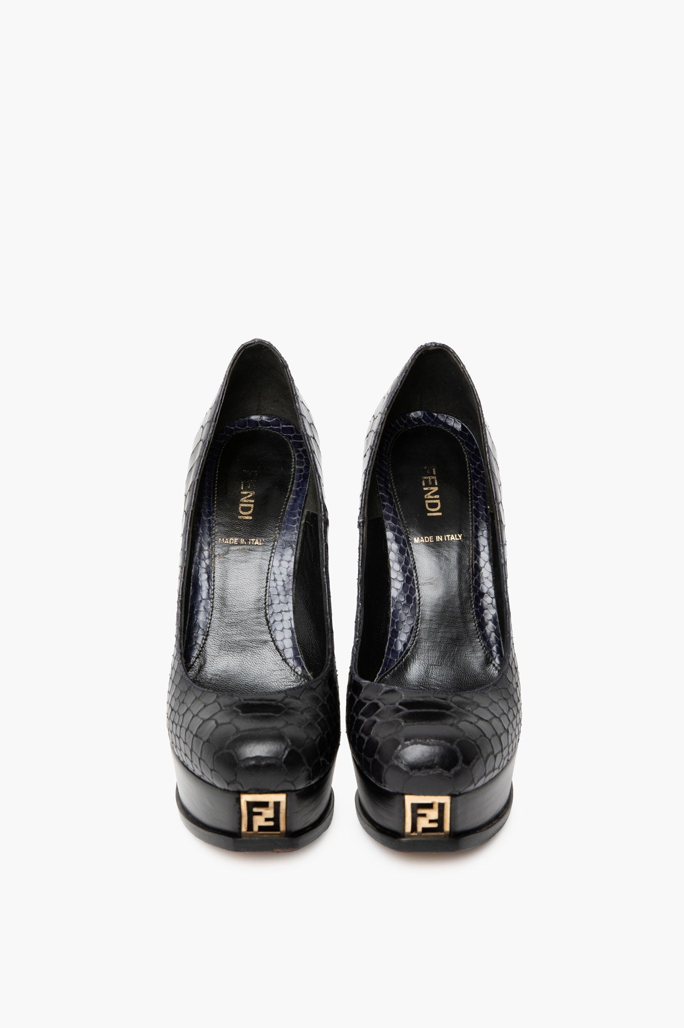 Fendi Serpentinite Print High Heel Pumps Size 36