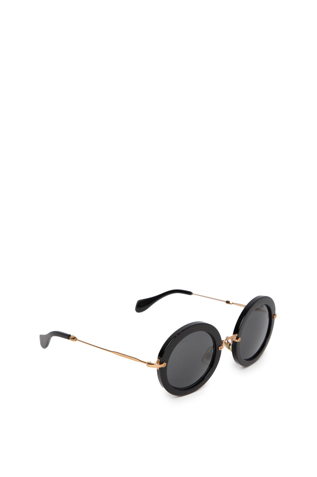 Miu Miu Black Round Sunglasses