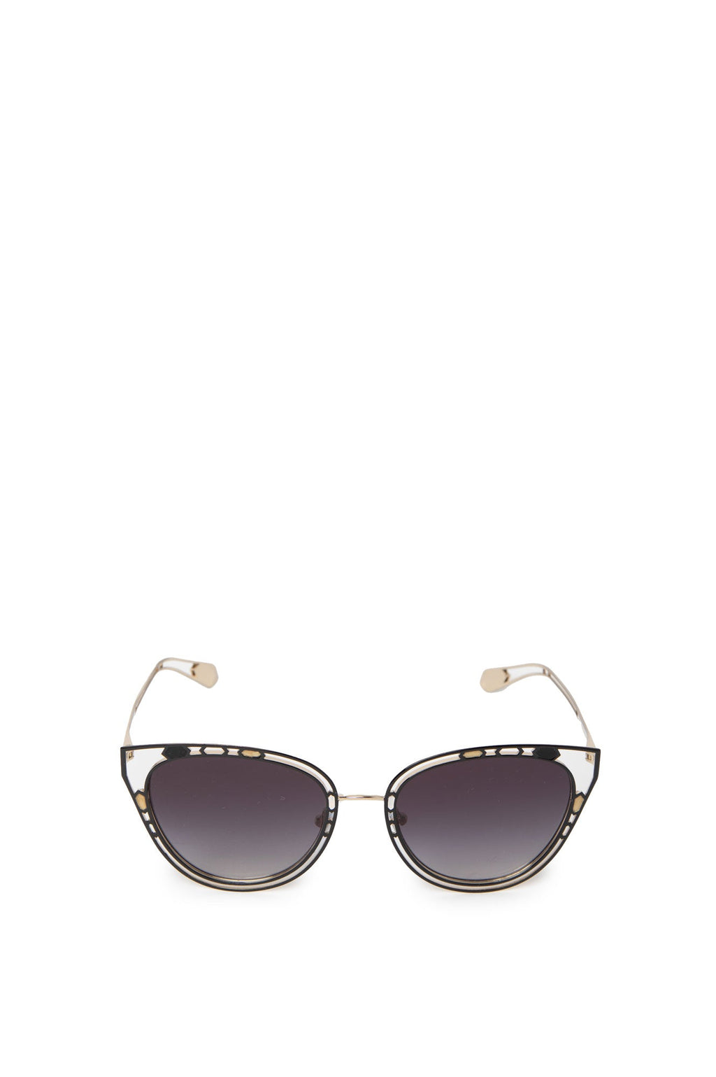 Bvlgari Gold Frame Cat Eye Sunglasses