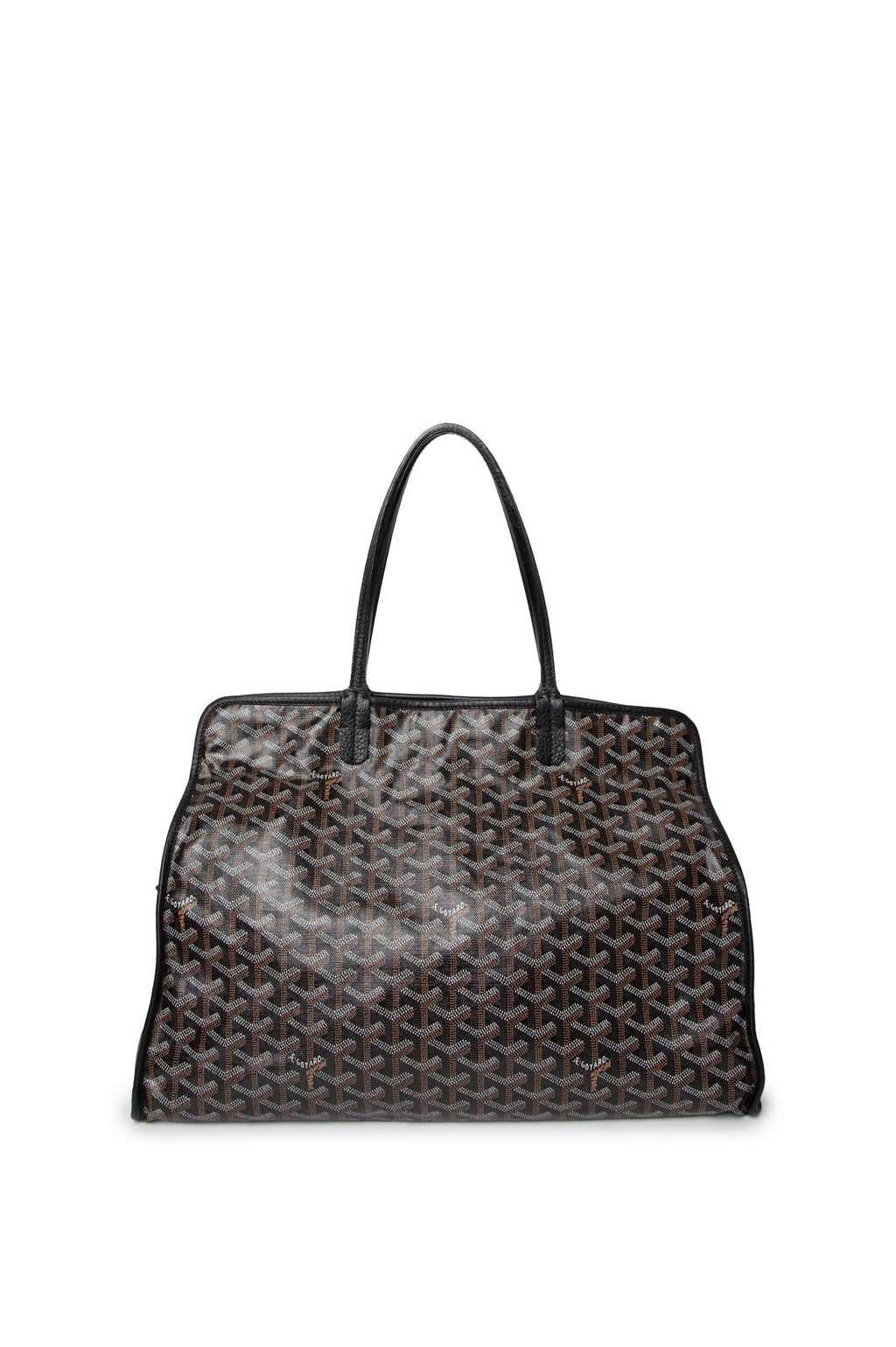 Goyard Black Goyardine Sac Hardy PM Tote Bag