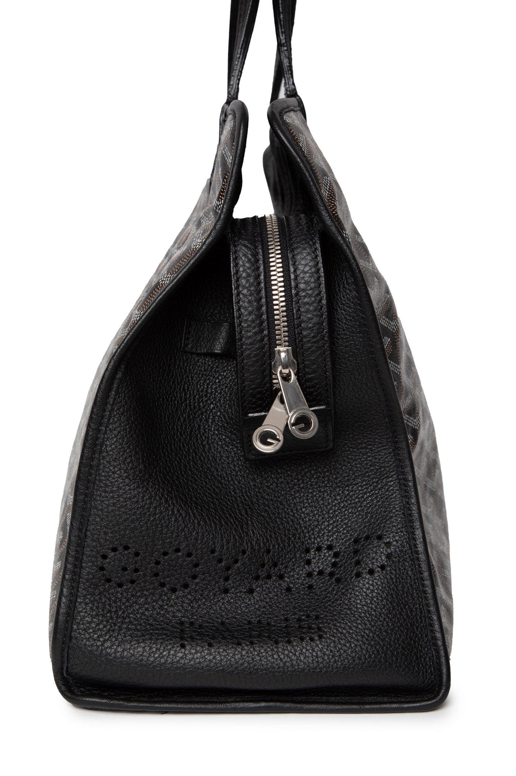 Goyard Black Goyardine Sac Hardy PM Tote Bag