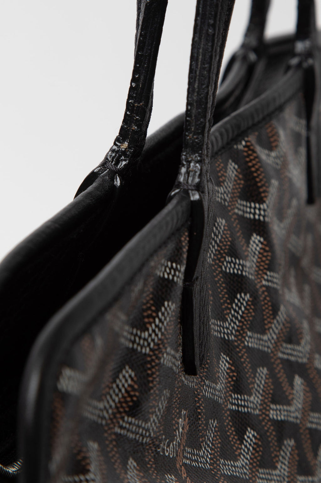 Goyard Black Goyardine Sac Hardy PM Tote Bag