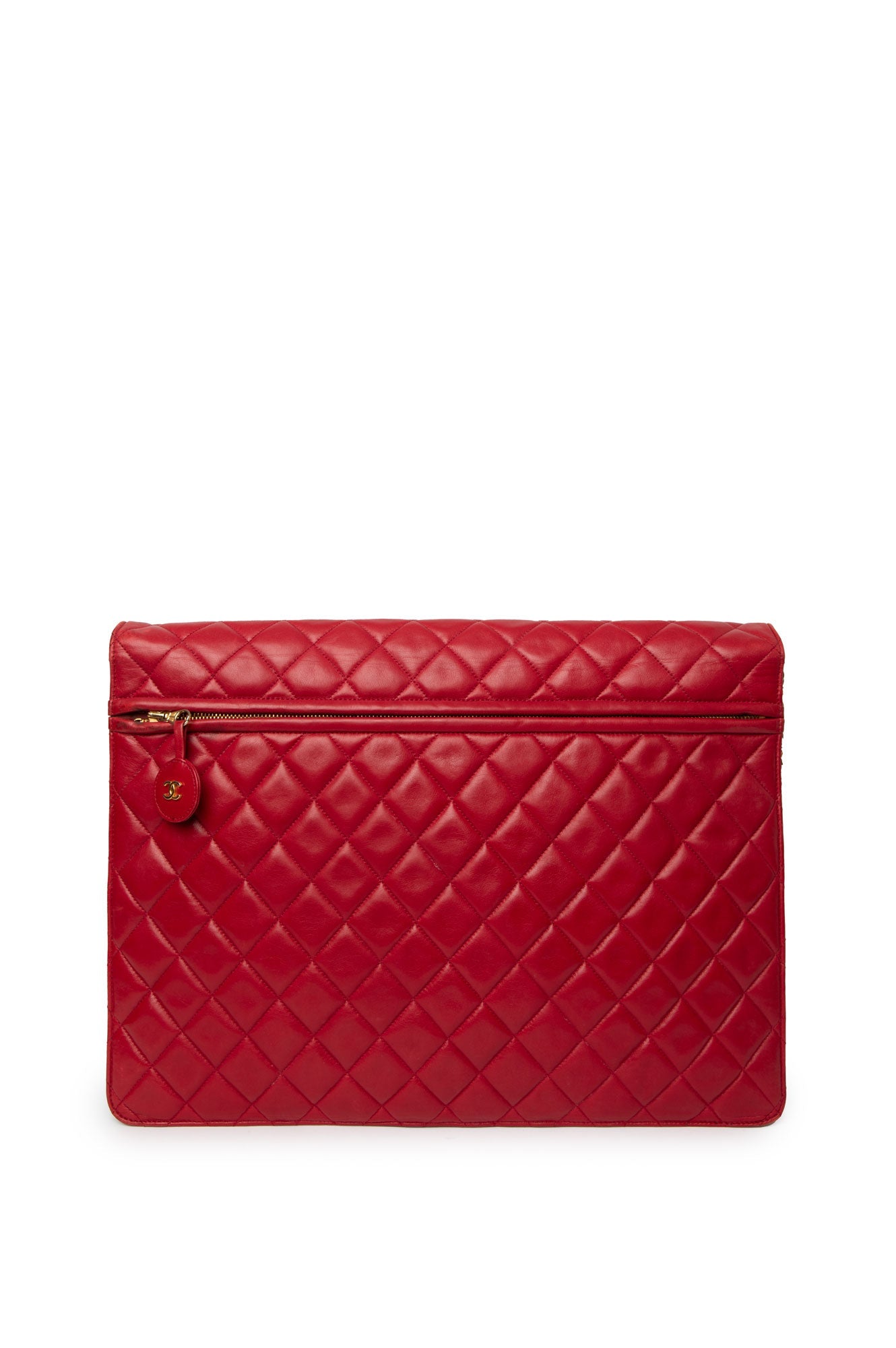 Chanel Vintage Red Classic 3 Way Flap Bag