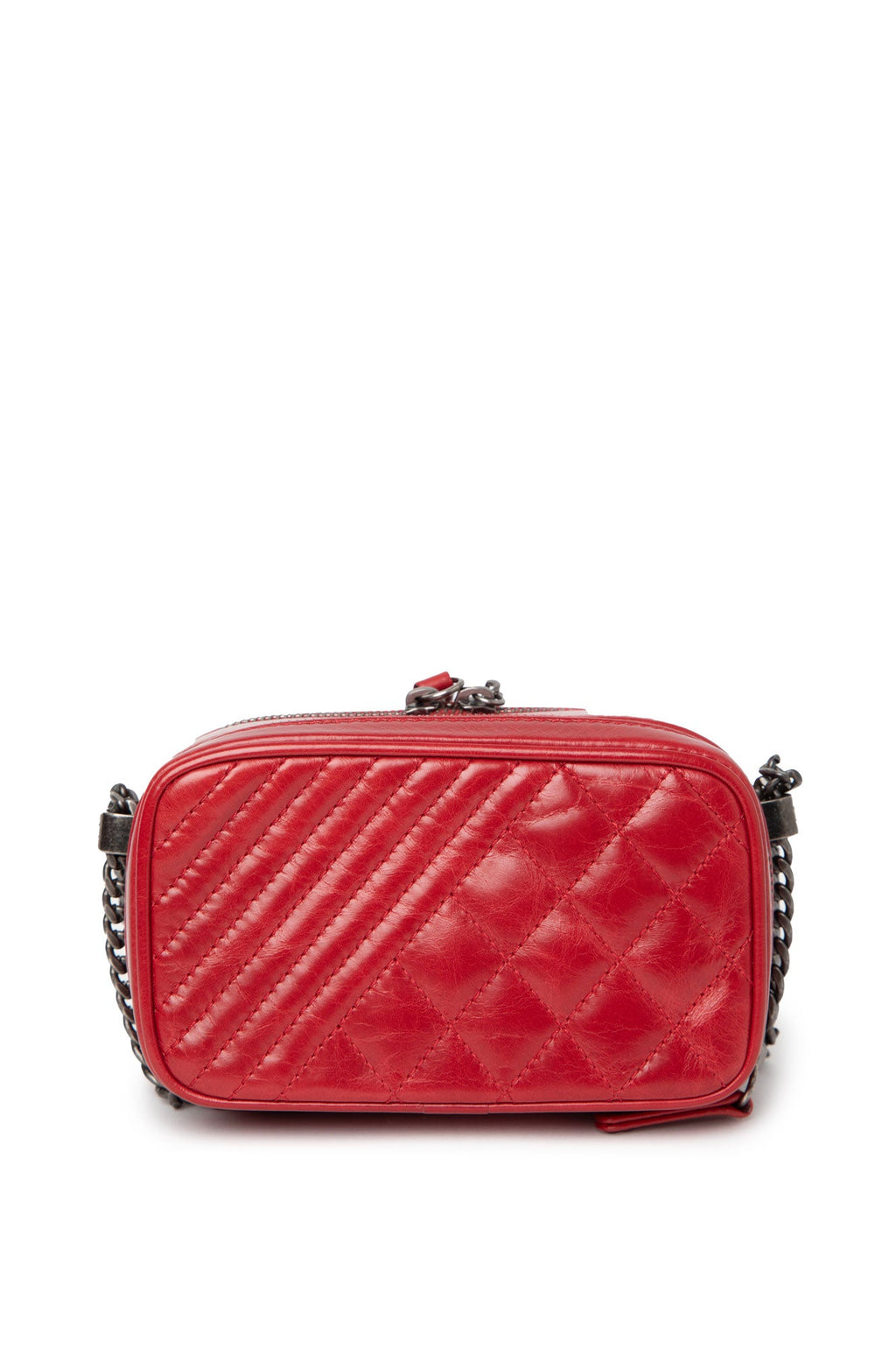 Chanel Red Mini Coco Boy Camera Bag