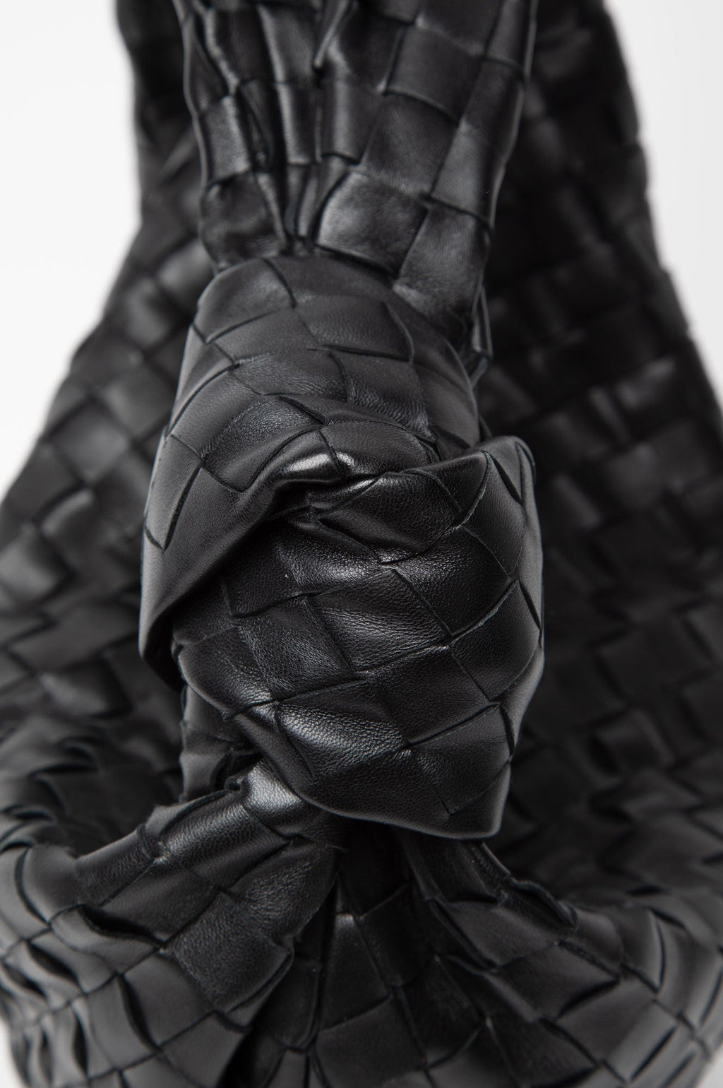 Bottega Veneta Black Teen Intrecciato Jodie Bag