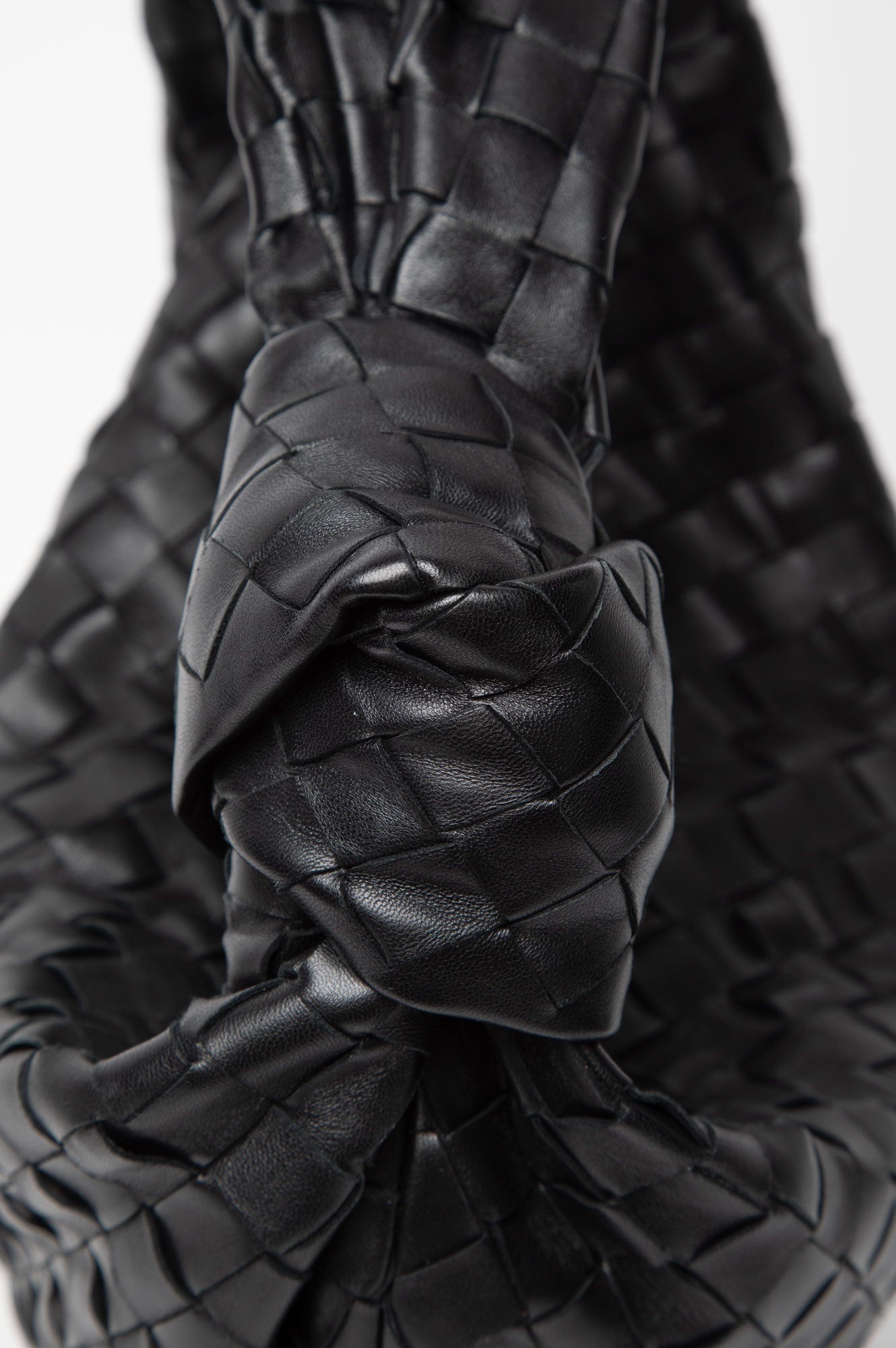 Bottega Veneta Black Teen Intrecciato Jodie Bag