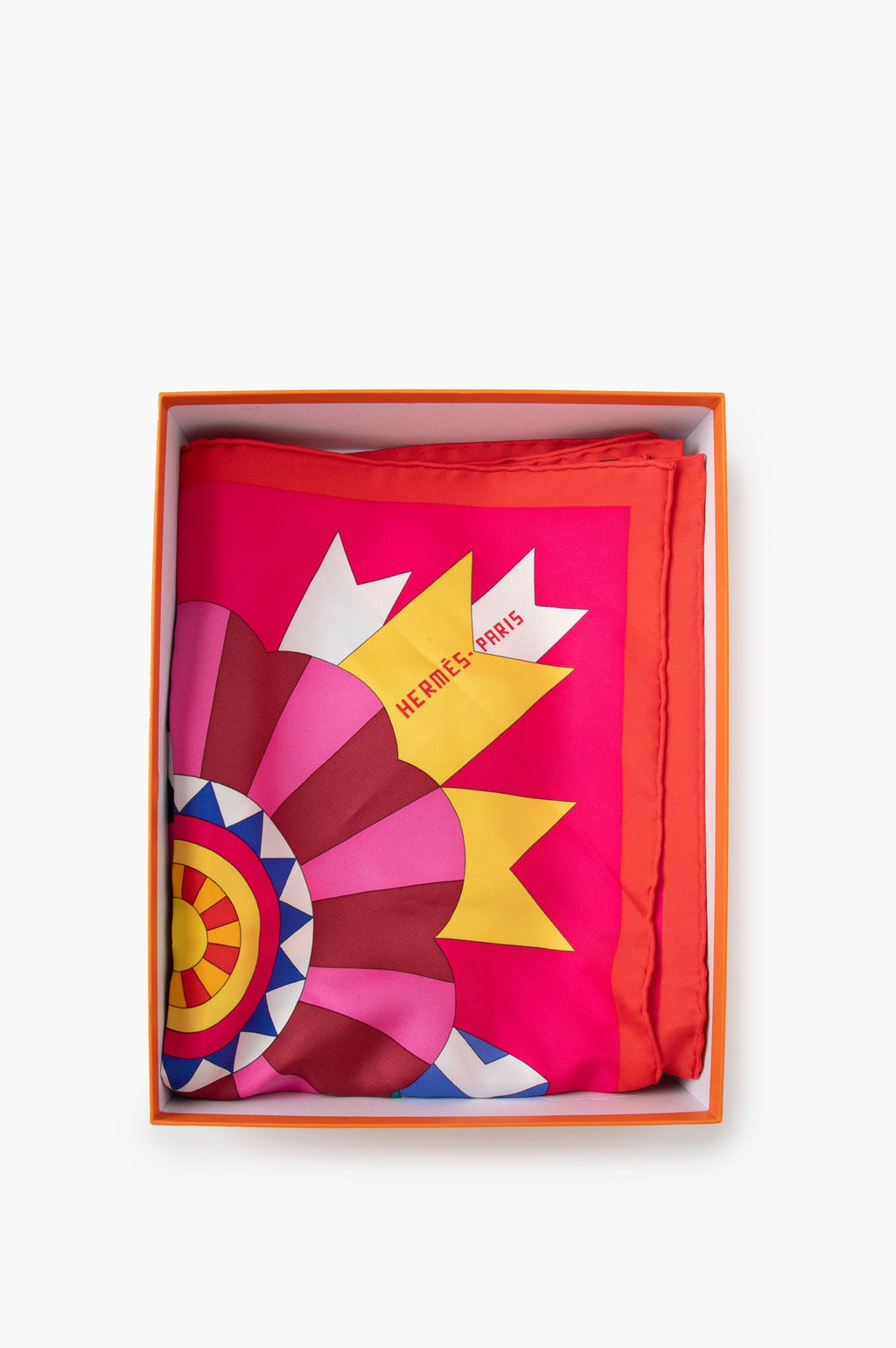 Hermes Pink Cheval De Fete Scarf 90*90