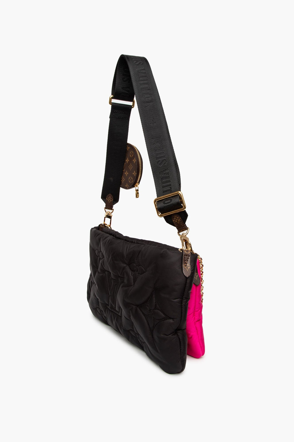 Louis Vuitton Black Fuschia Maxi Multi Pochette