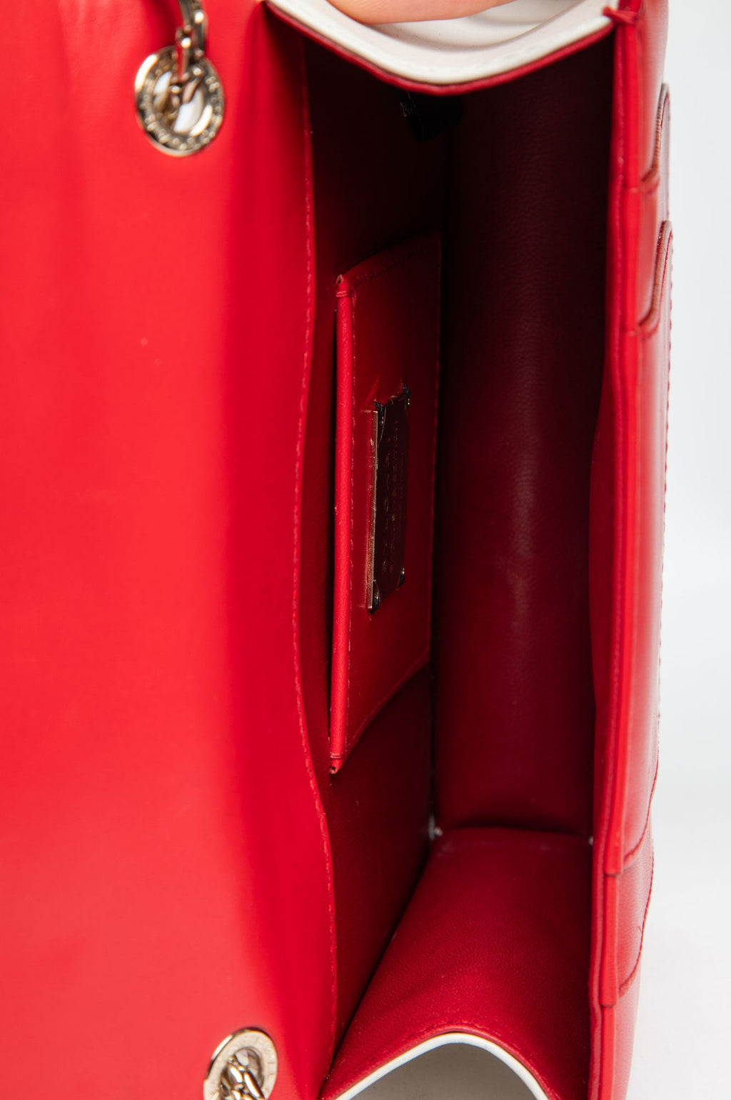 BVLGARI Serpenti Forever Red Calf Leather Small Crossbody Bag
