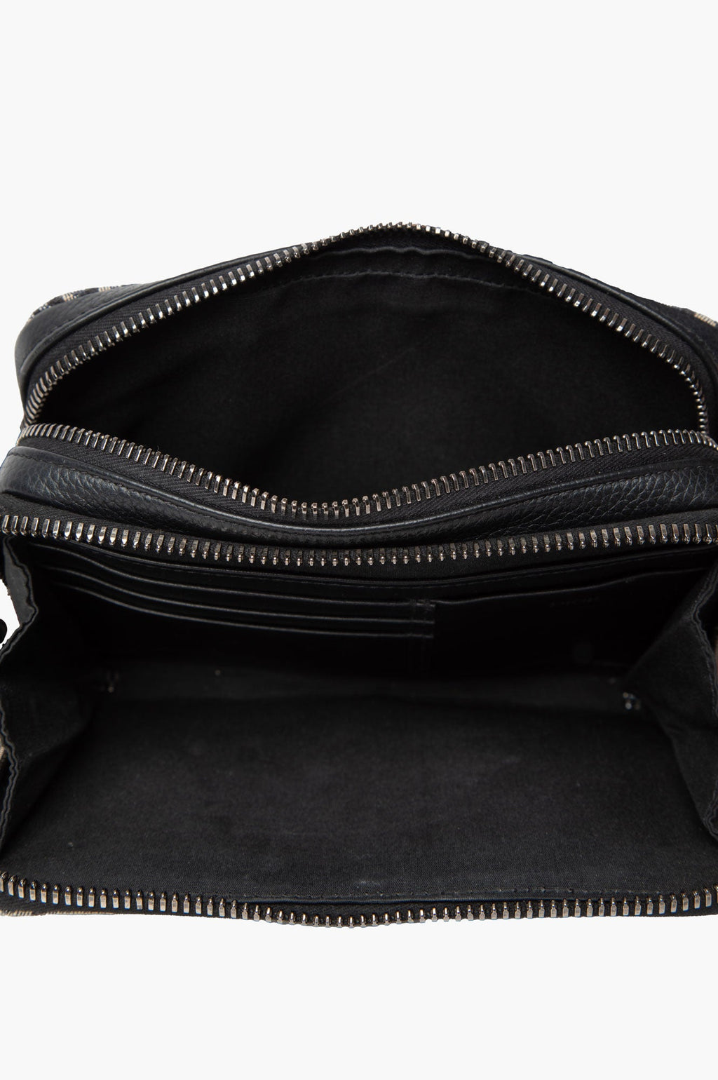 Christian Dior Blue Oblique Double Zip Messenger Bag