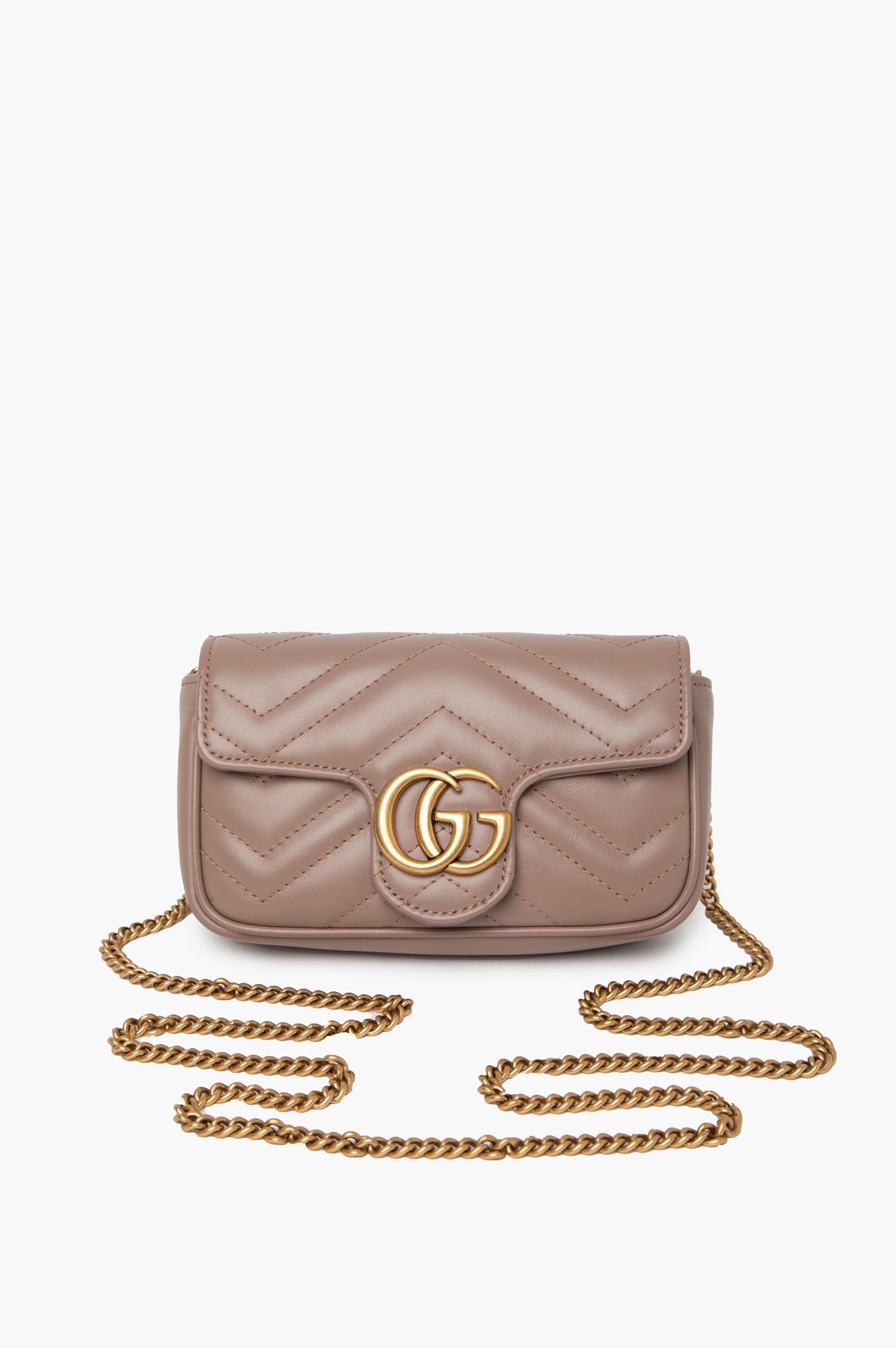 Gucci Taupe Marmot Super Mini Bag