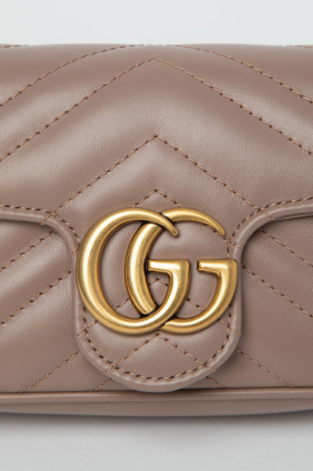 Gucci Taupe Marmot Super Mini Bag