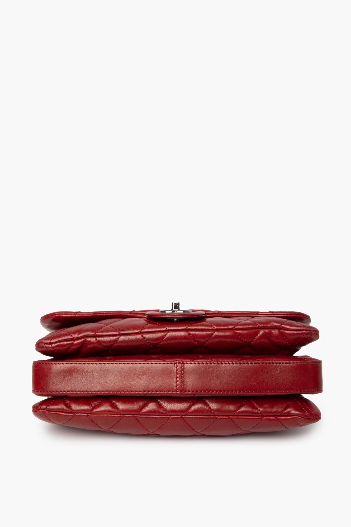 Chanel 2012 Red Lambskin Flap Bag