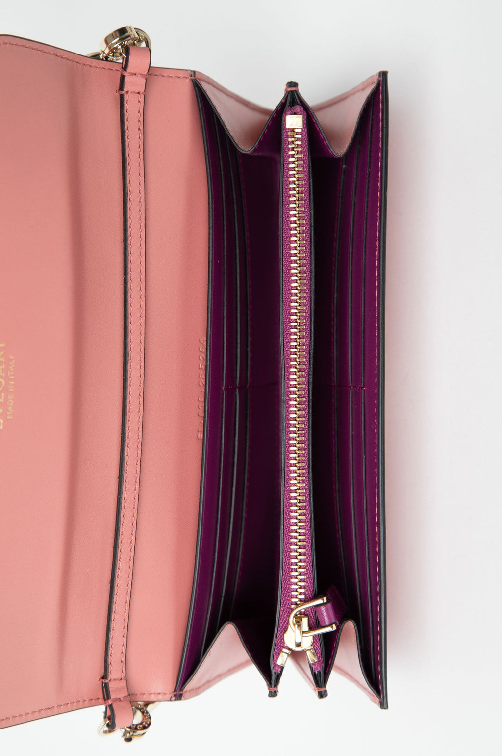 Bvlgari Pink Serpenti Forever Wallet On Chain