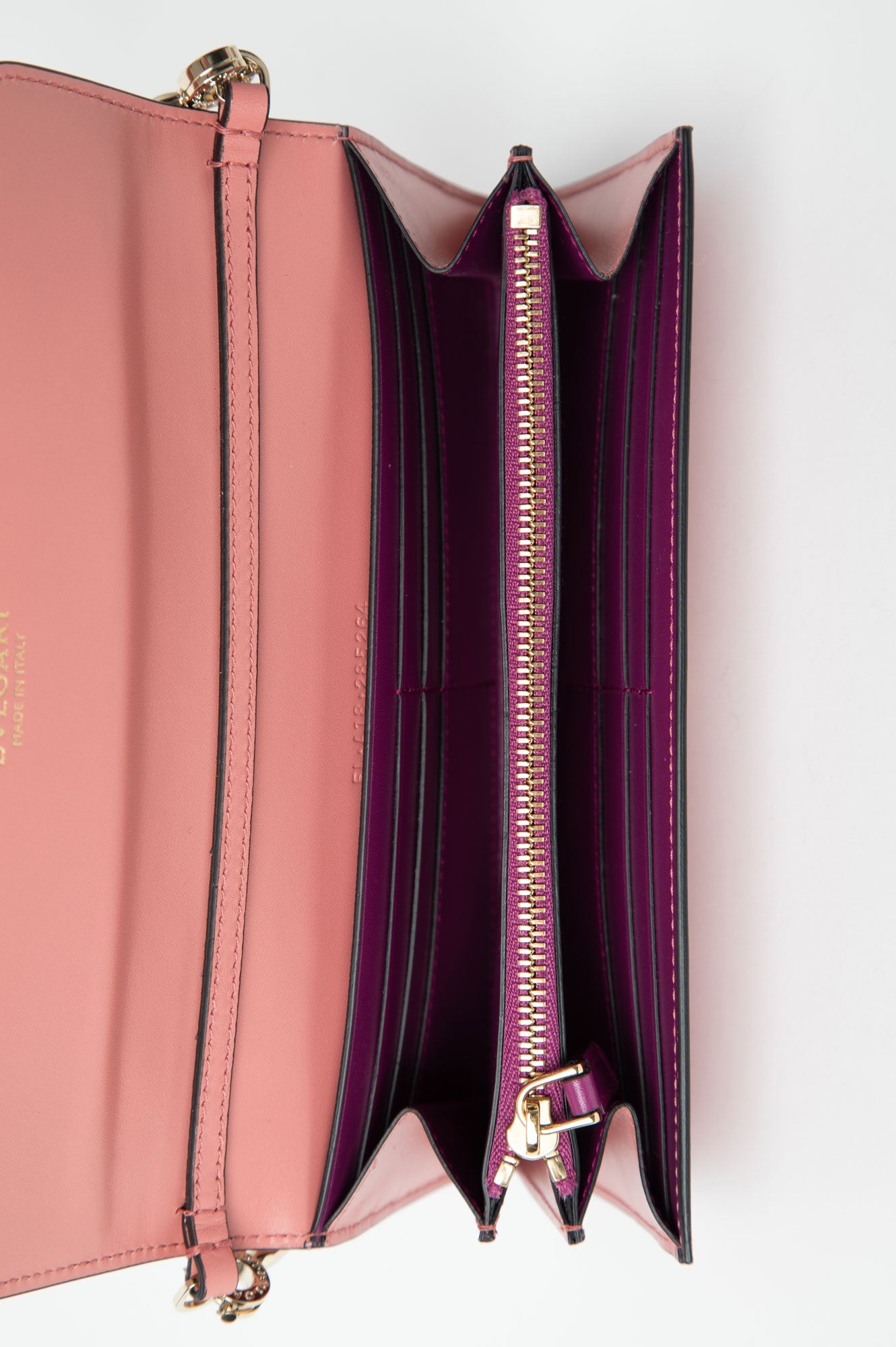 Bvlgari Pink Serpenti Forever Wallet On Chain