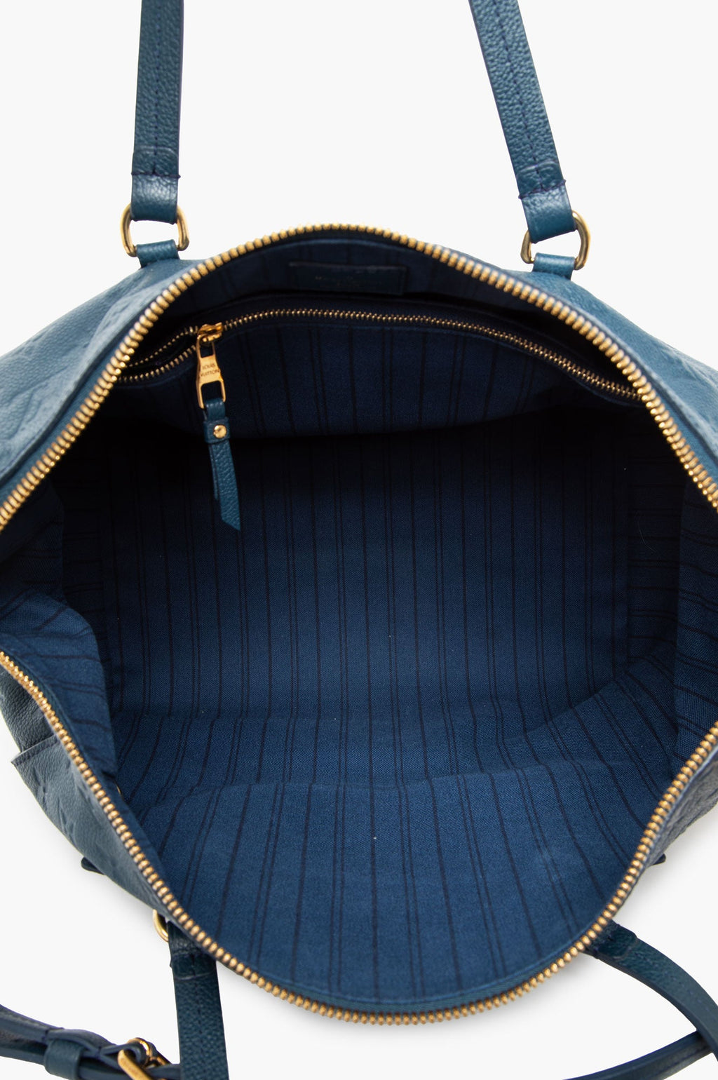 Louis Vuitton Blue Infini Monogram Empreinte Leather Lumineuse Bag
