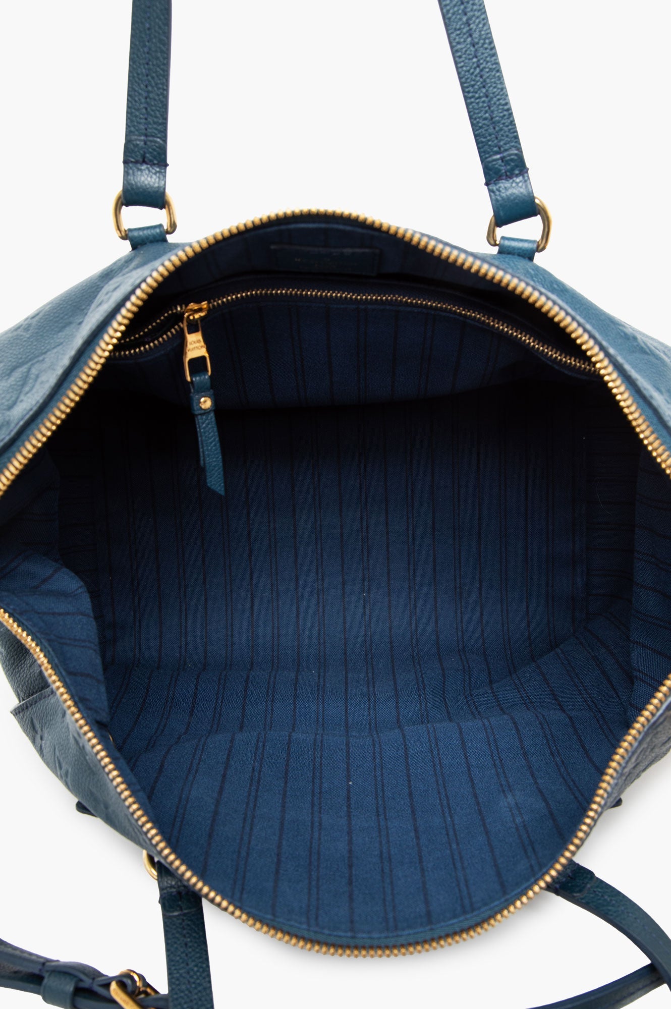 Louis Vuitton Blue Infini Monogram Empreinte Leather Lumineuse Bag