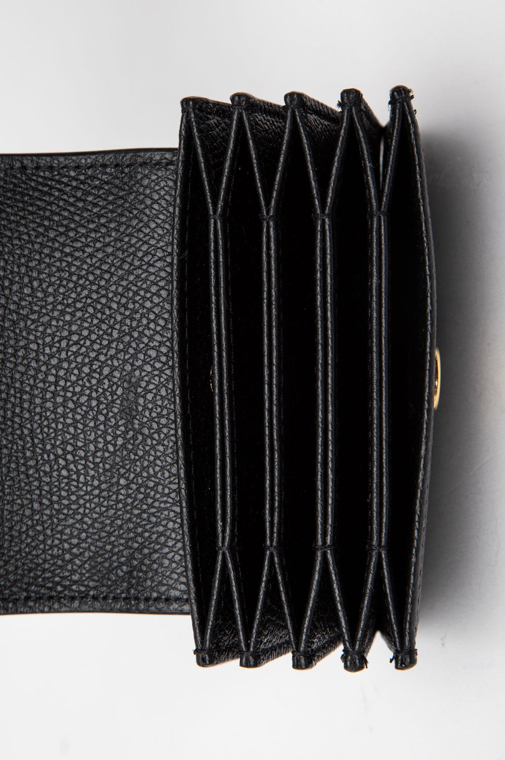 Valentino Black VLogo Signature Card Case