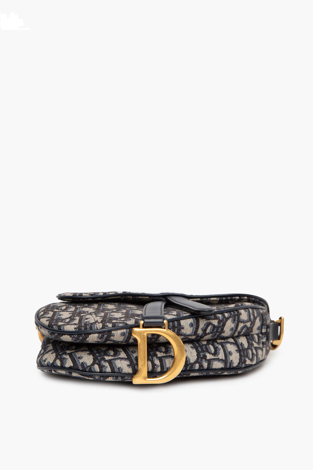 Christian Dior Saddle Oblique Mini Bag With Strap