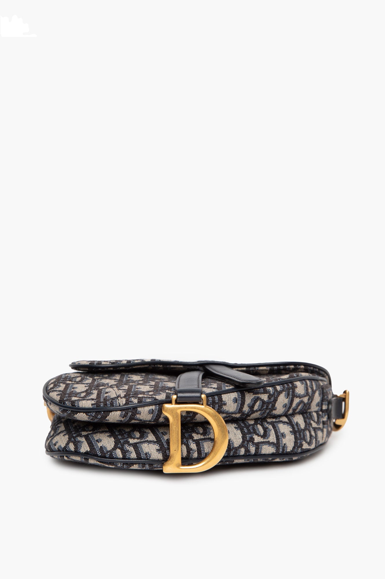 Christian Dior Saddle Oblique Mini Bag With Strap