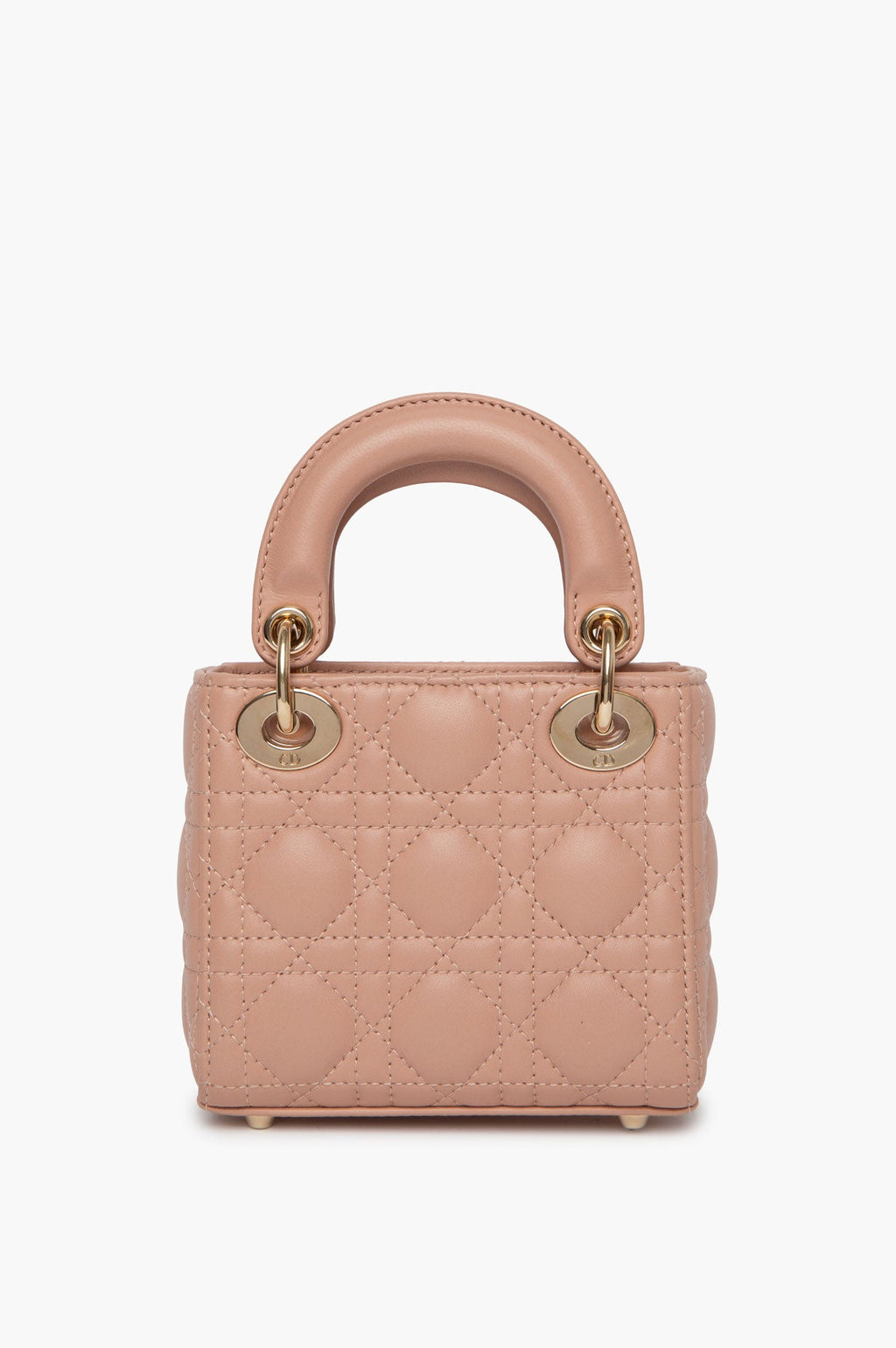 Christian Dior Lady Dior Rose des Vents Cannage Micro Bag