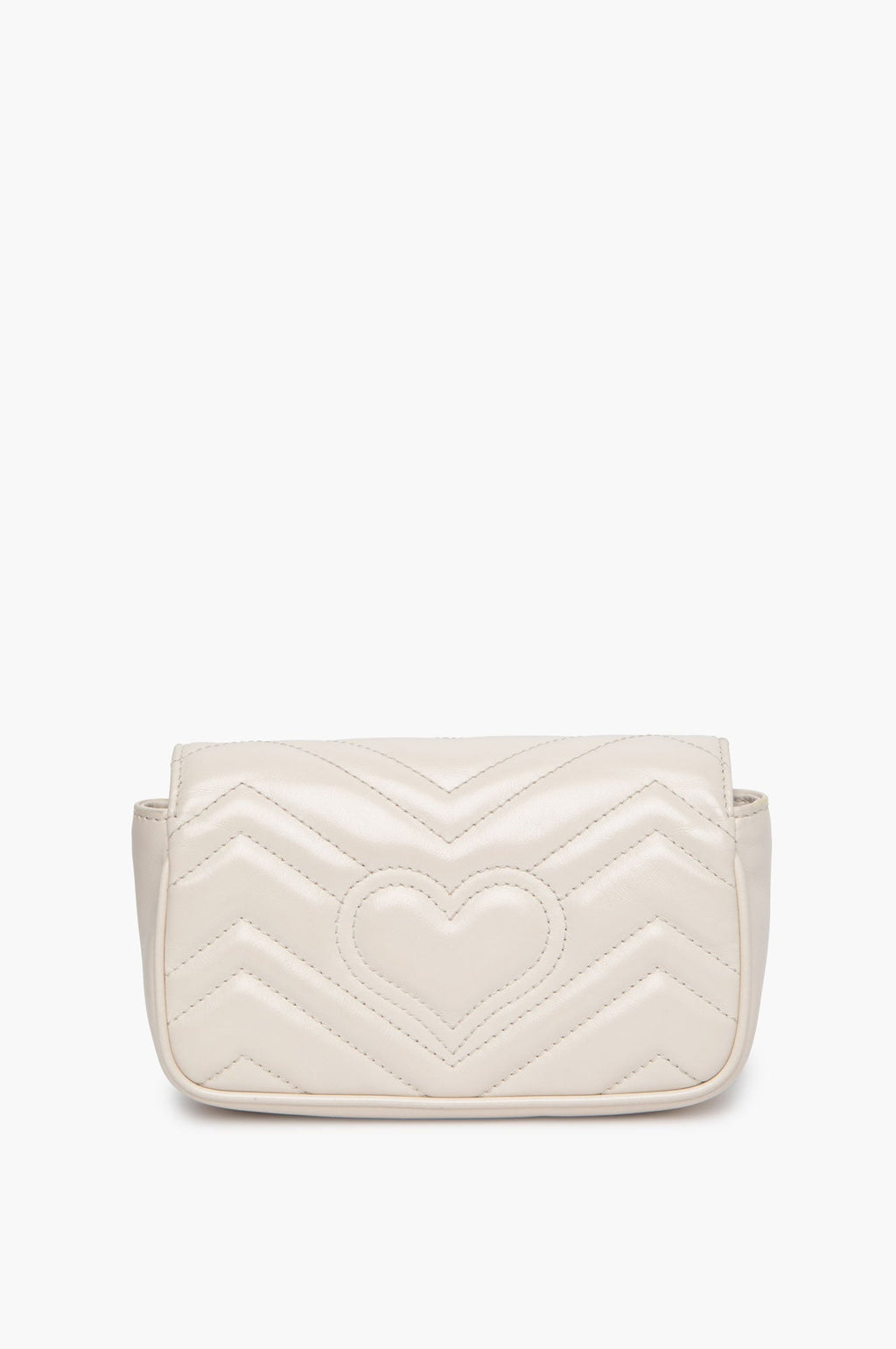 Gucci White GG Marmont Super Mini Bag