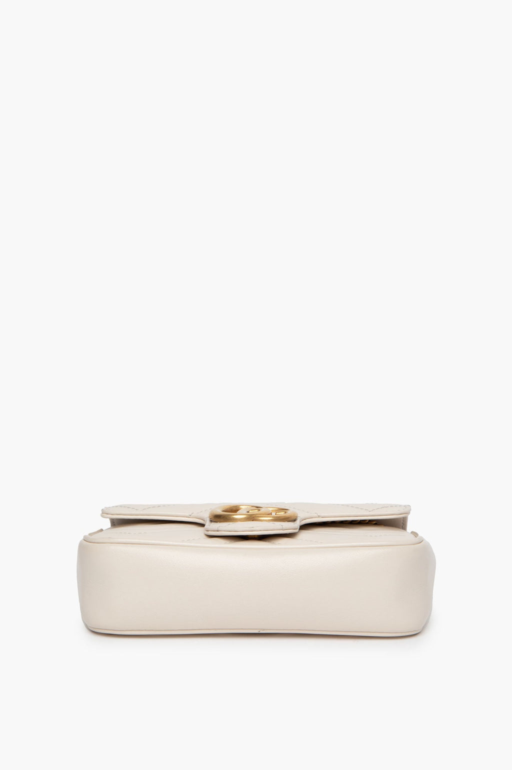 Gucci White GG Marmont Super Mini Bag