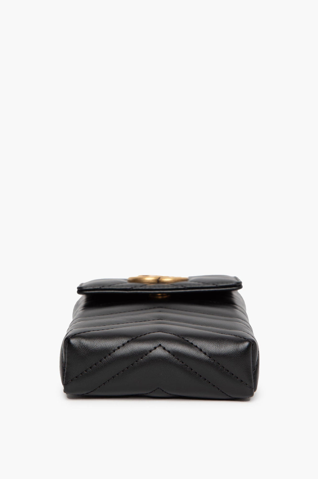 Gucci Black Leather Phone Pouch