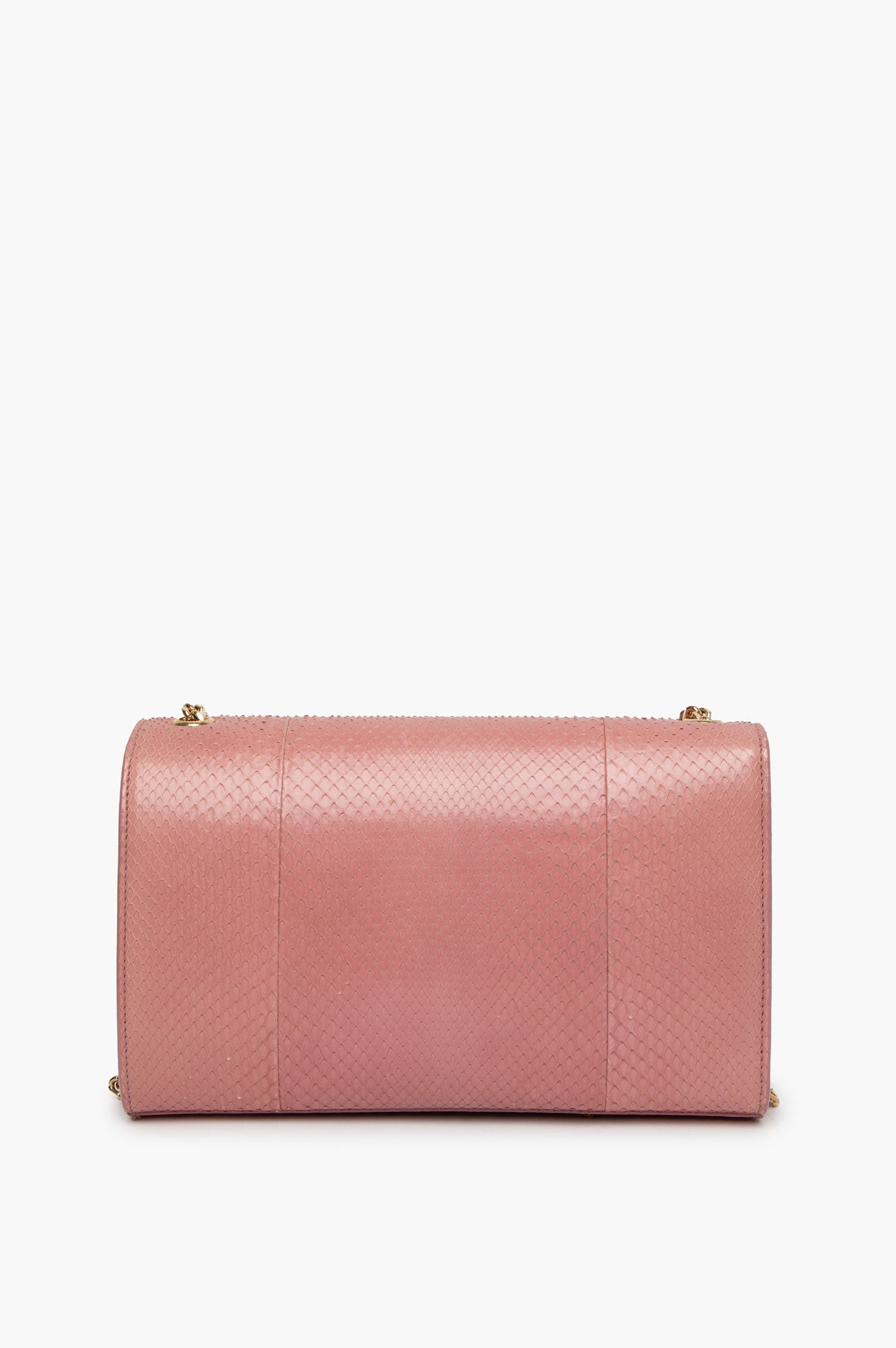 Saint Laurent Medium Rose Pink Python Kate Tassel Crossbody Bag