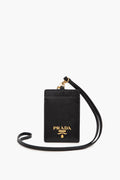 Prada Black Saffiano Name Tag