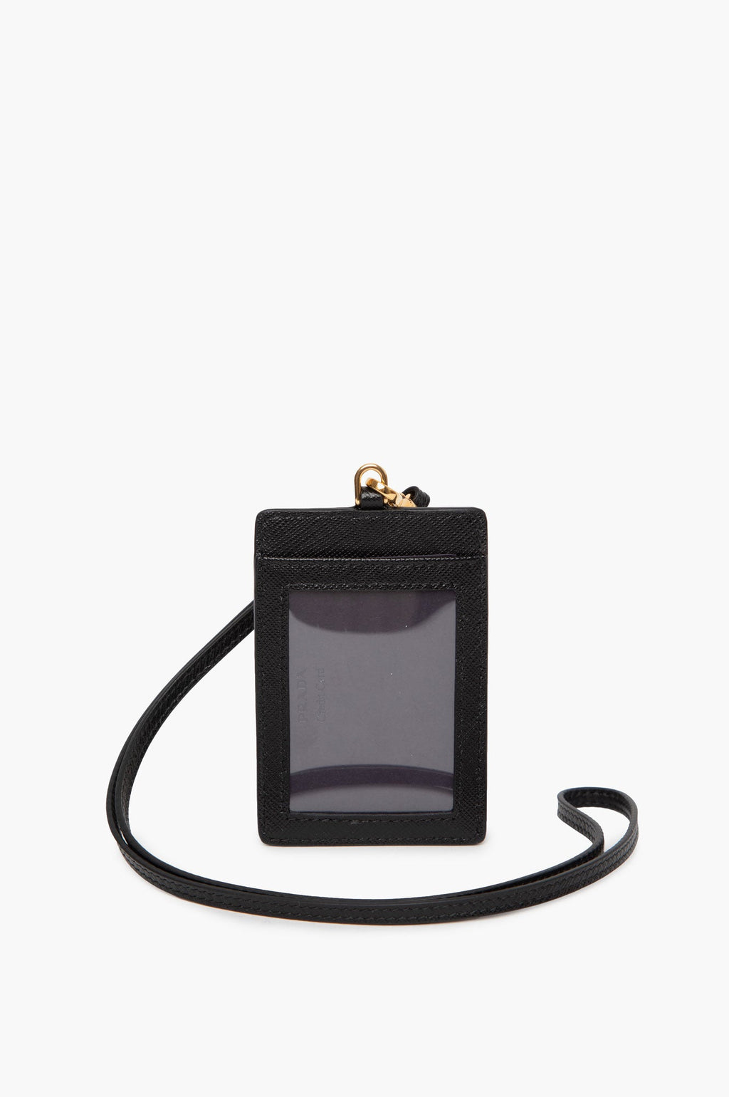 Prada Black Saffiano Name Tag