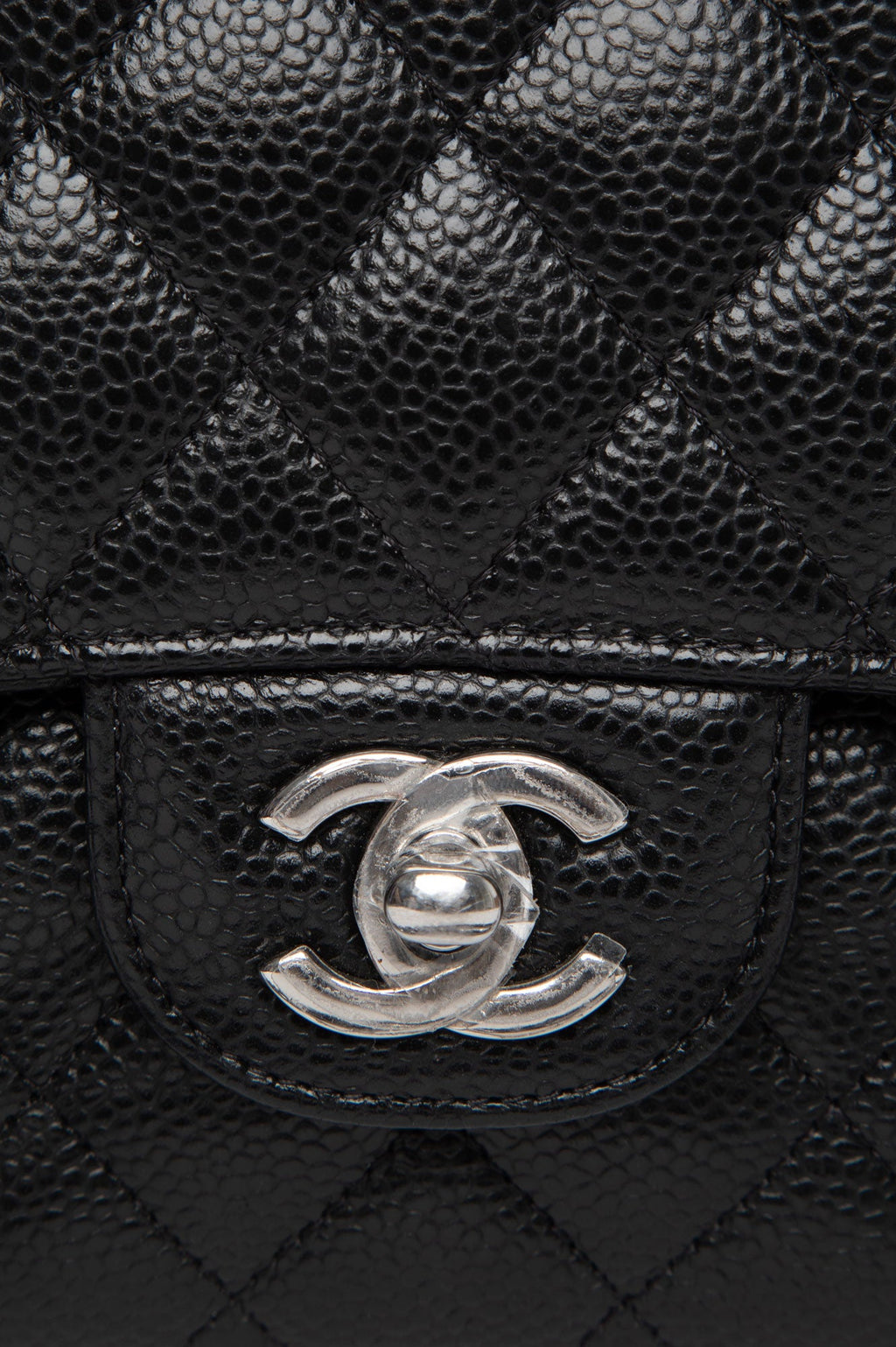 Chanel 2022 Black Caviar Classic Double Flap SHW