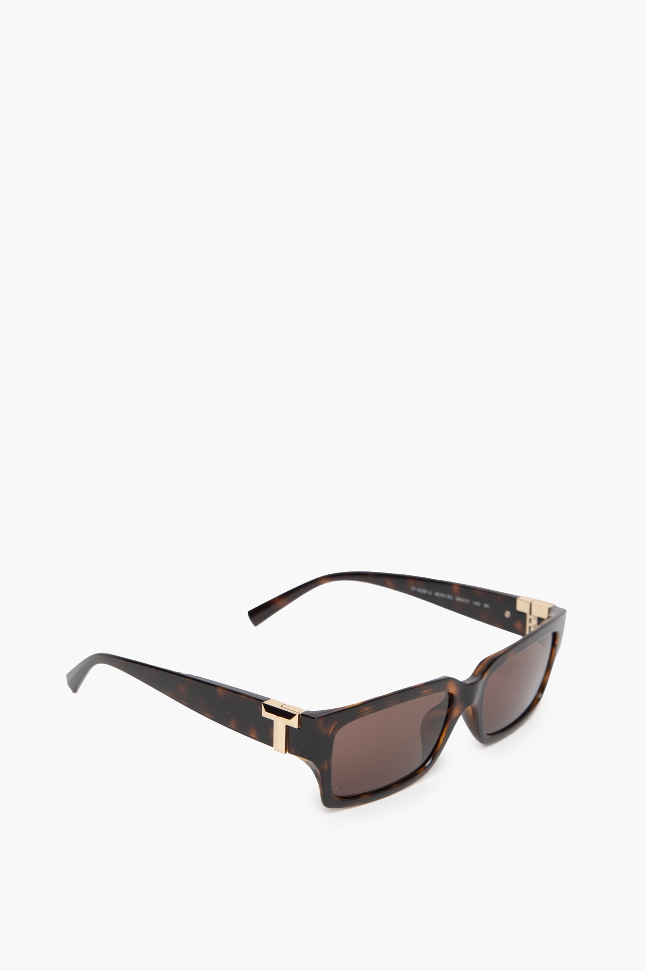 Tiffany Havana T Logo Square Sunglasses