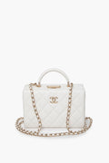 Chanel 2024 White Lambskin Vanity Bag