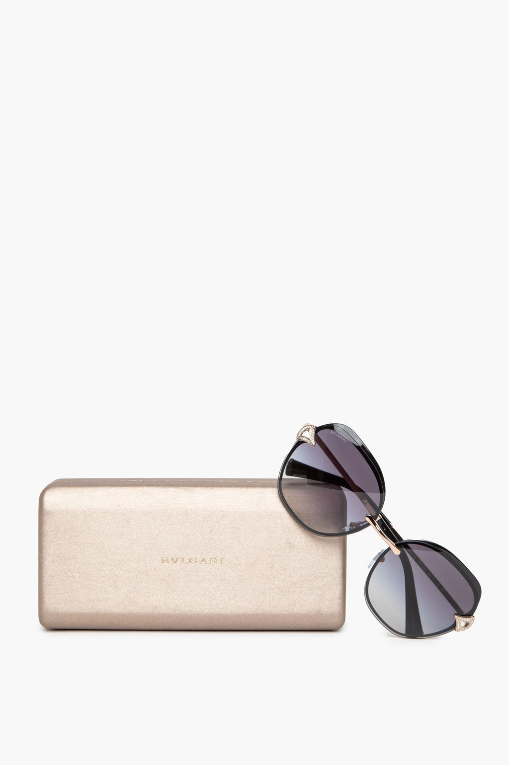 Bvlgari Divas Dream Square Metal Sunglasses