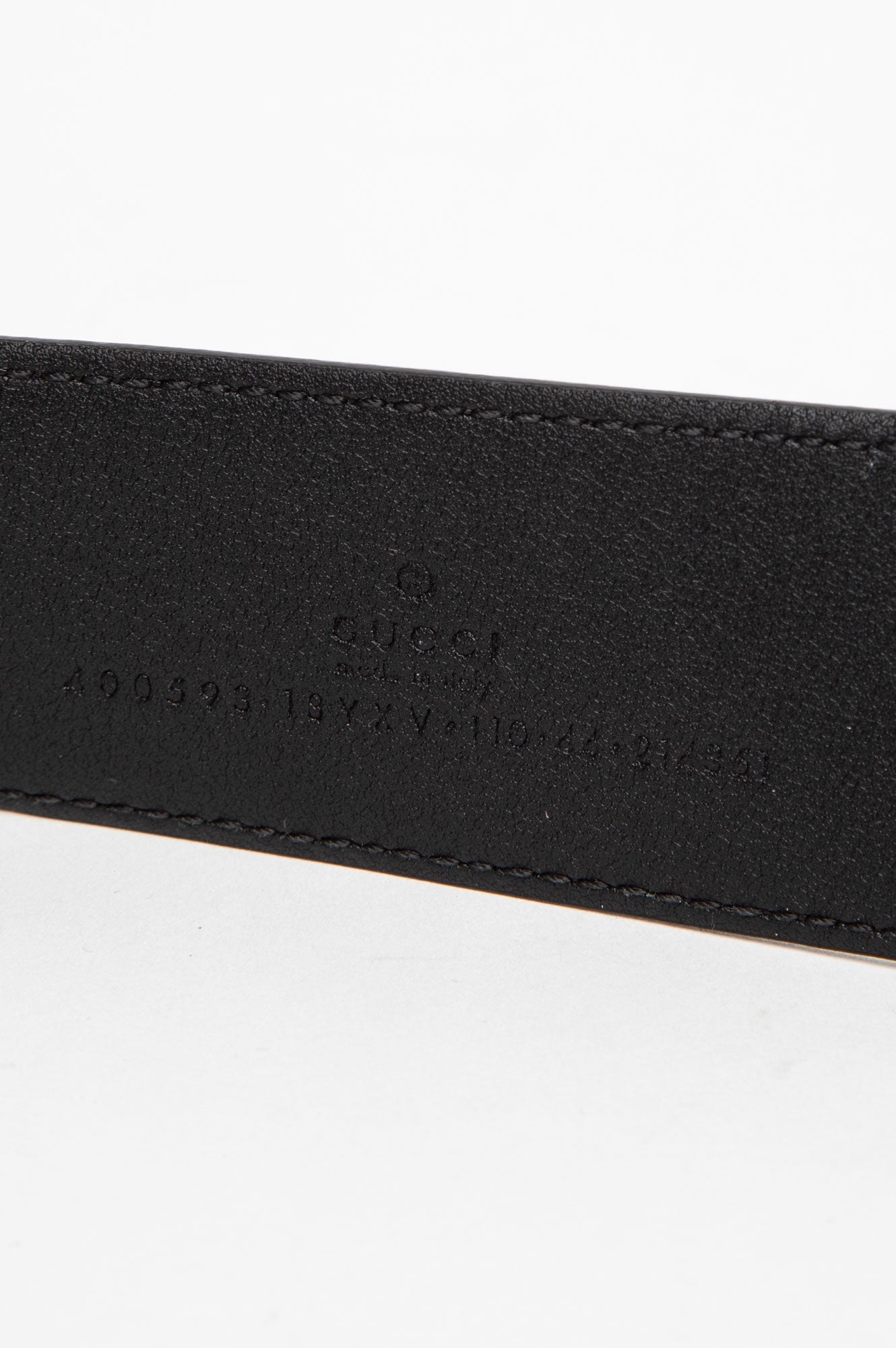 Gucci Marmont Black Leather Belt Size 110 Mens