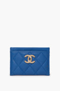 Chanel Blue Caviar Card Holder