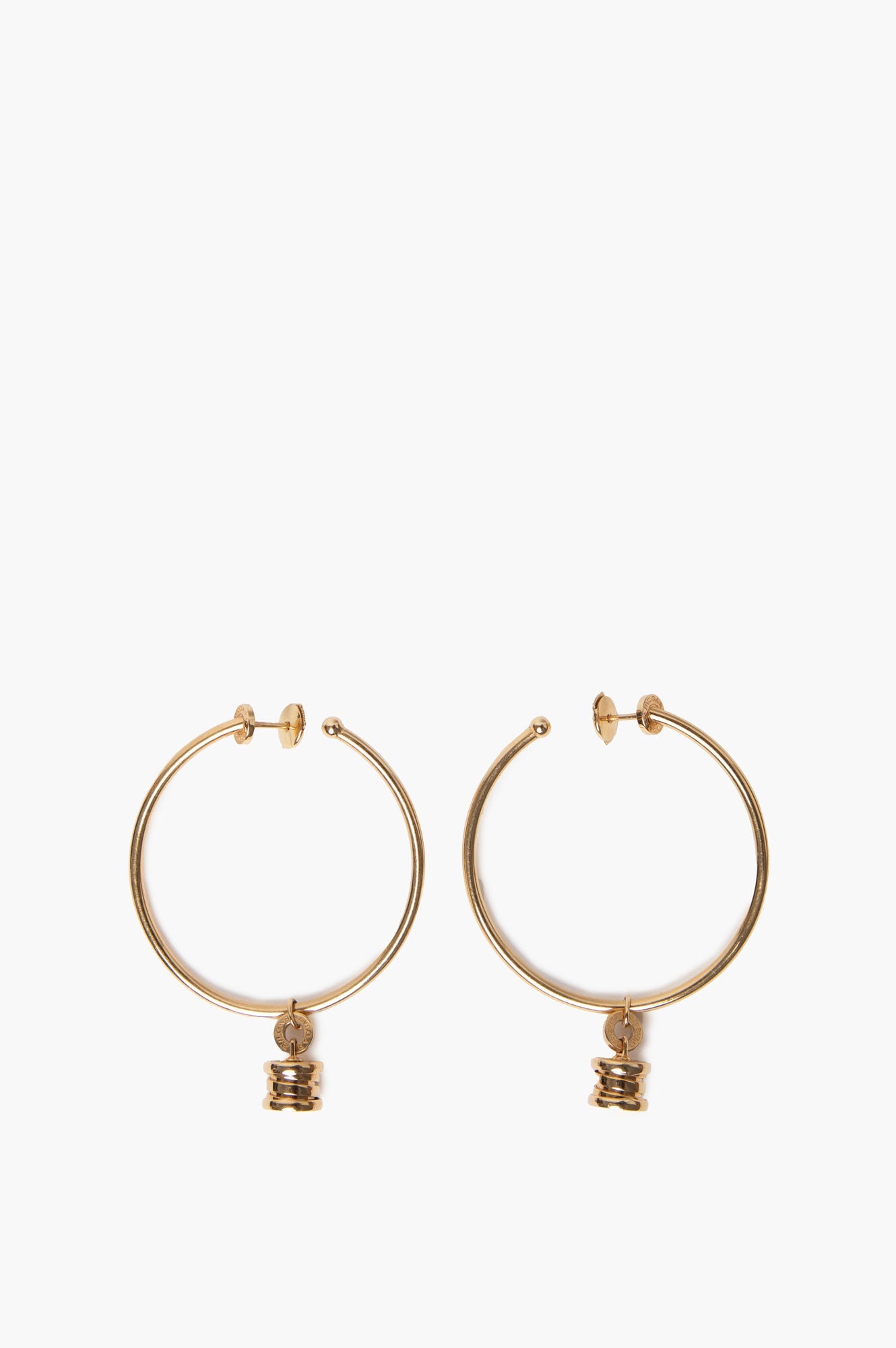 Bvlgari B Zero One 18K Gold Hoop Earrings