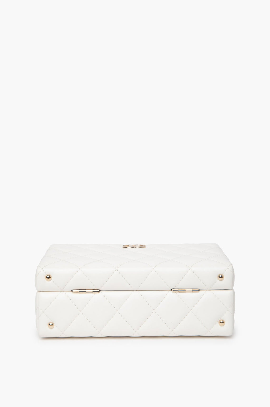 Chanel 2024 White Lambskin Vanity Bag