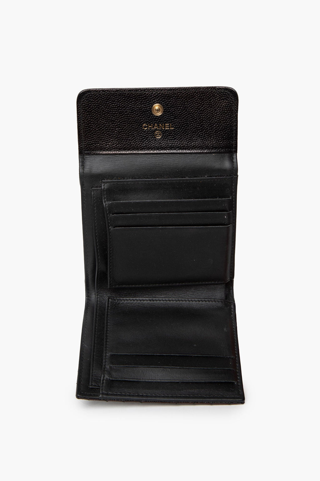 Chanel Black Caviar Boy Wallet