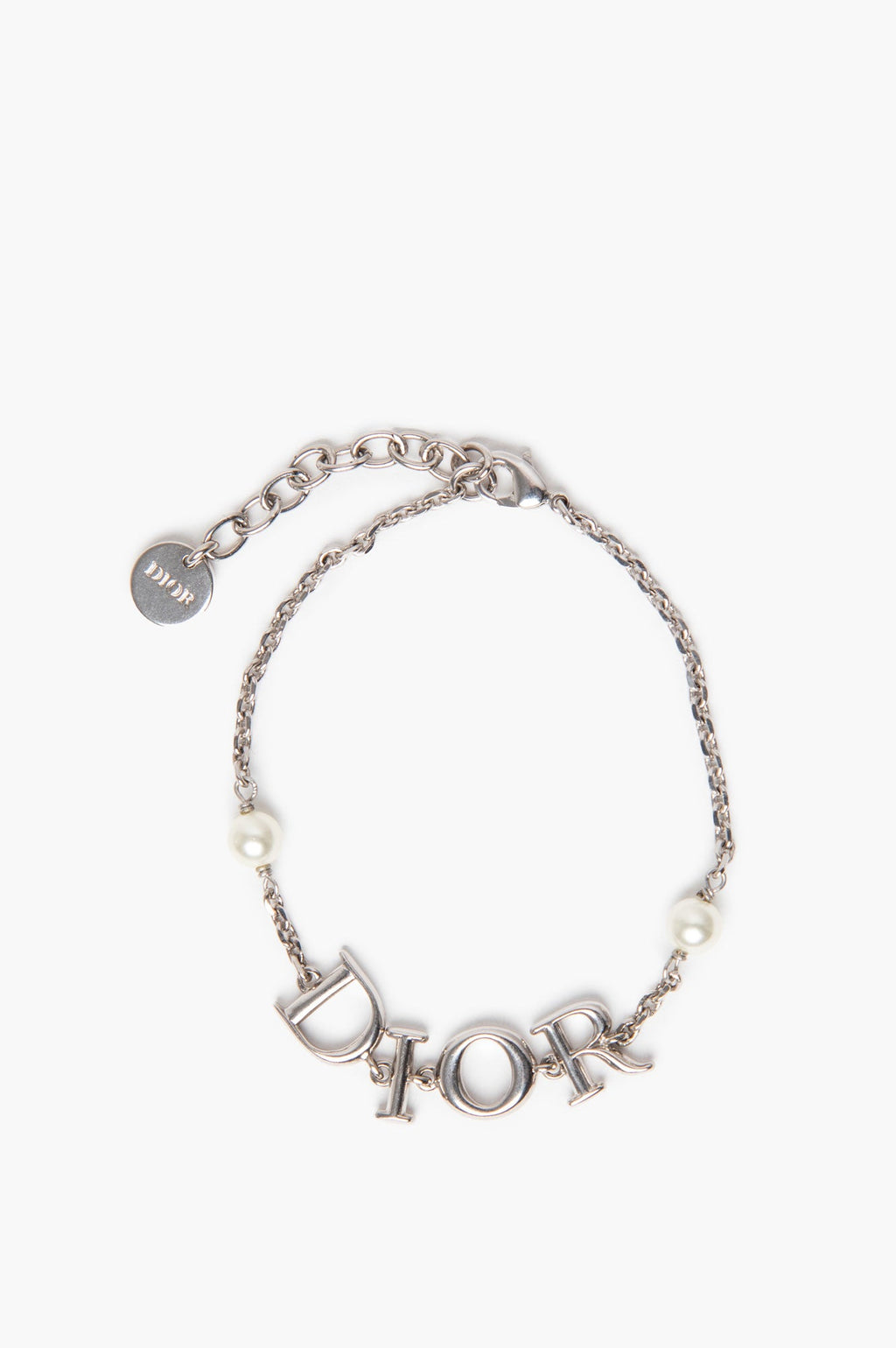 Christian Dior Dio(r)evolution Silver-Tone Pearl Bracelet