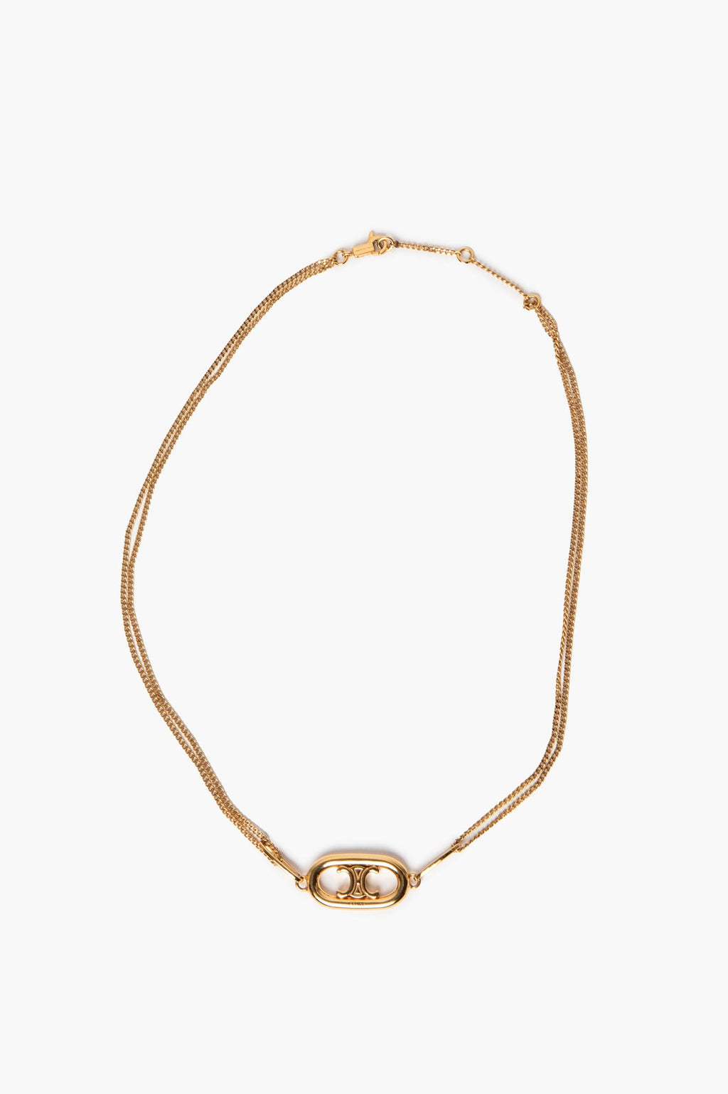 Celine Maillon Triomphe Gold Finish Necklace