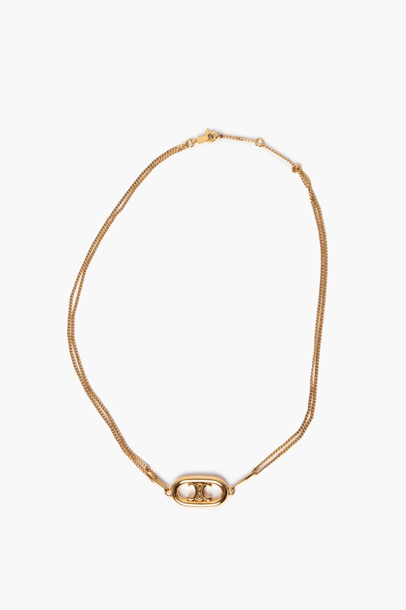Celine Maillon Triomphe Gold Finish Necklace