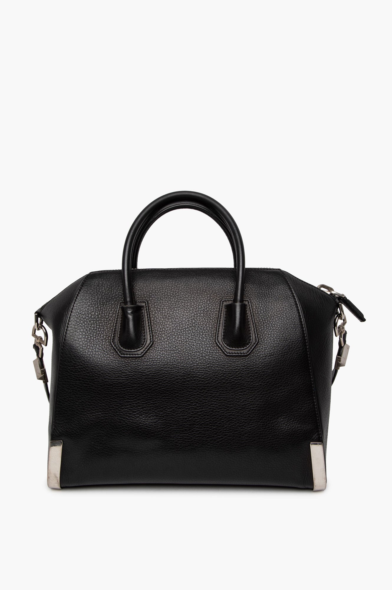 Givenchy Medium Black Grained Leather Antigona Bag
